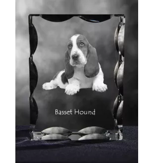 Basset Hound ramka kryształowa z psem Art-Dog