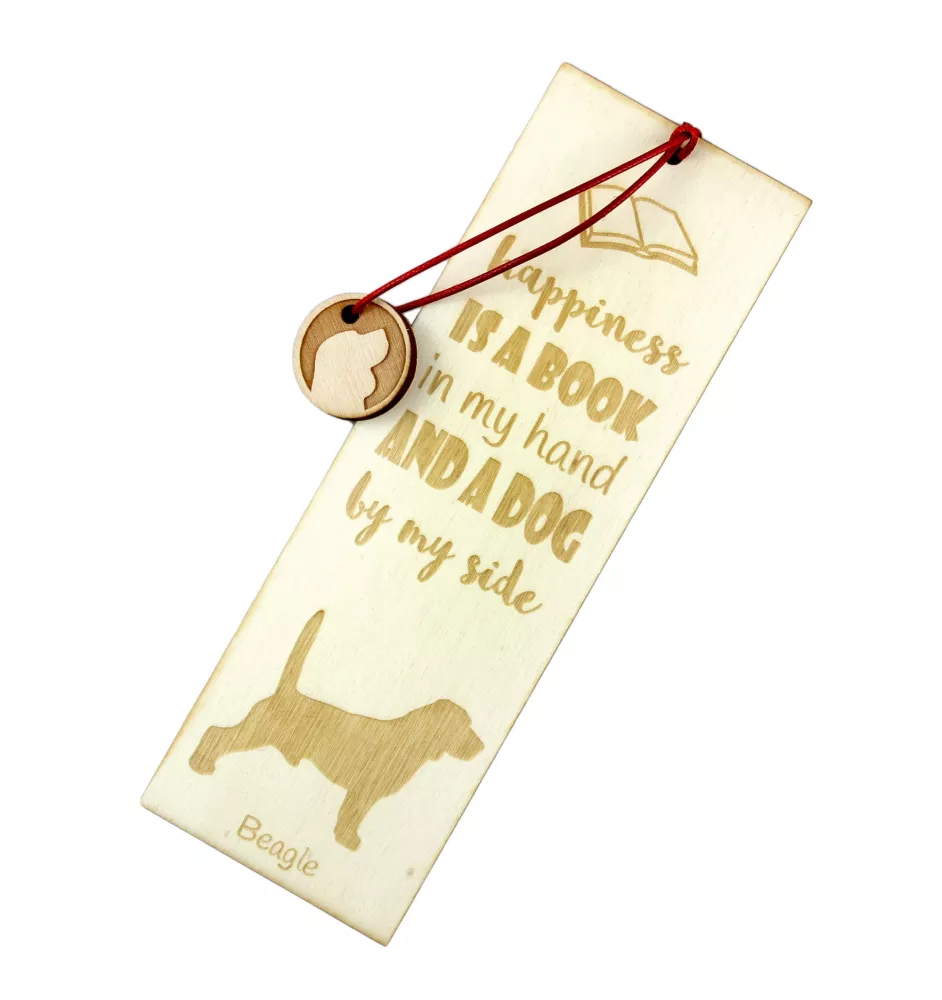 Beagle - dog bookmark, personalized bookmark, dog gadget for Art-Dog brand readers