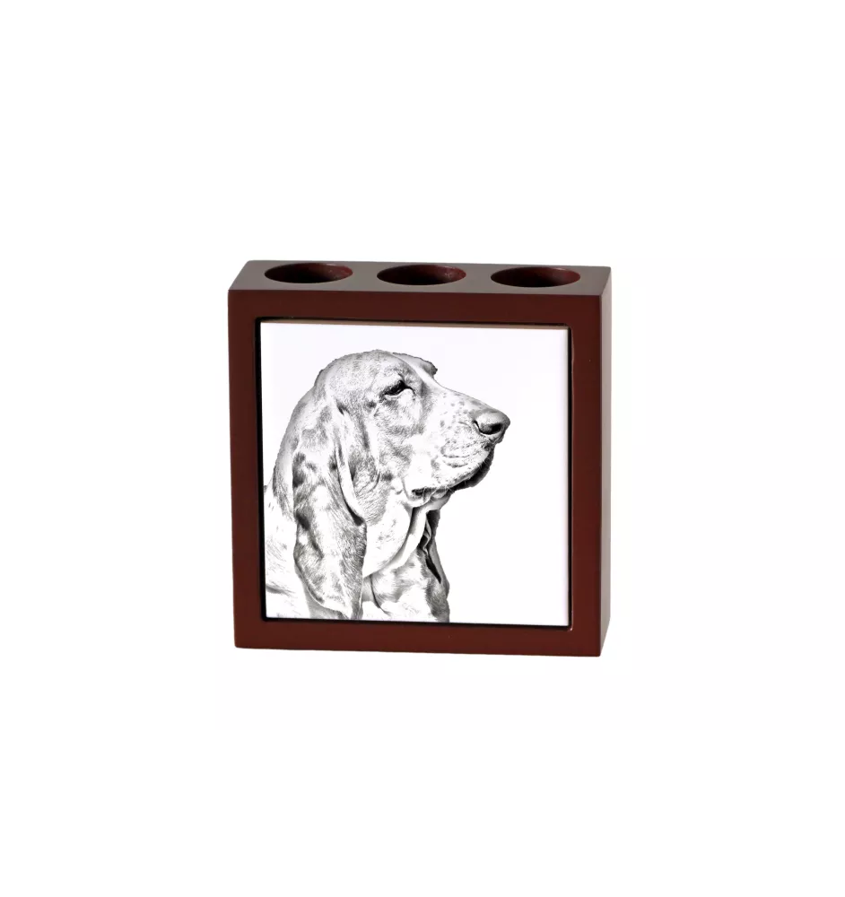 Basset Hound - porte-stylo avec chien, organiseur de bureau avec impression, décoration de bureau personnalisée de la marque Art-Dog