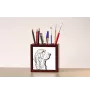 Basset Hound - pen holder with a dog, desk organizer with a print, personalized desk decoration from the Art-Dog brand.