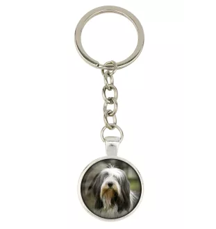 Bearded Collie - Schlüsselanhänger in einer Box, eigenes Foto, Schlüsselanhänger der Marke Art-Dog