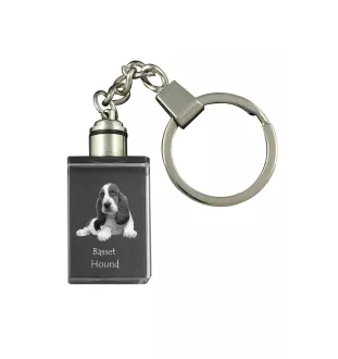 Basset Hound brelok kryształowy z psem Art-Dog