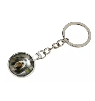 Collie Barbu, Bearded collie, Parfois appelé colley barbu - porte-clés dans une boîte, photo personnelle, porte-clés de la marque Art-Dog