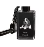 Basset Hound - Porte-clés en cristal avec photo de chien, porte-clés lumineux, cadeau unique de la marque Art-Dog