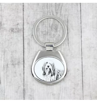 Bearded Collie - Schlüsselanhänger mit Hund, Anhänger mit Aufdruck, personalisierter Anhänger der Marke Art-Dog