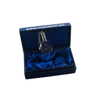 Basset Hound - pendant with a photo of a dog, crystal key ring in a gift box, a unique gift by Art-Dog