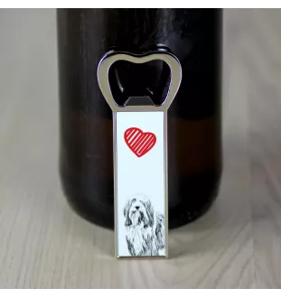 Bearded Collie - Flaschenöffner mit Hund, personalisierter Flaschenöffner für den Kühlschrank, ein einzigartiges Geschenk für Männer von der Marke Art-Dog