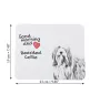 Collie Barbu, Bearded collie, Parfois appelé colley barbu - tapis de souris personnalisé avec impression, tapis de souris personnalisé avec chien, accessoire unique pour employé de bureau de la marque