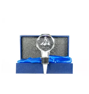 Basset Hound - Flaschenverschluss, Weinverschluss aus Kristall mit Foto, personalisiertes Geschenk für Barkeeper der Marke Art-Dog