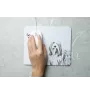 Bearded Collie - Mauspad mit Druck, personalisiertes Mauspad mit Hund, einzigartiges Gadget für Büroangestellte von Art-Dog.