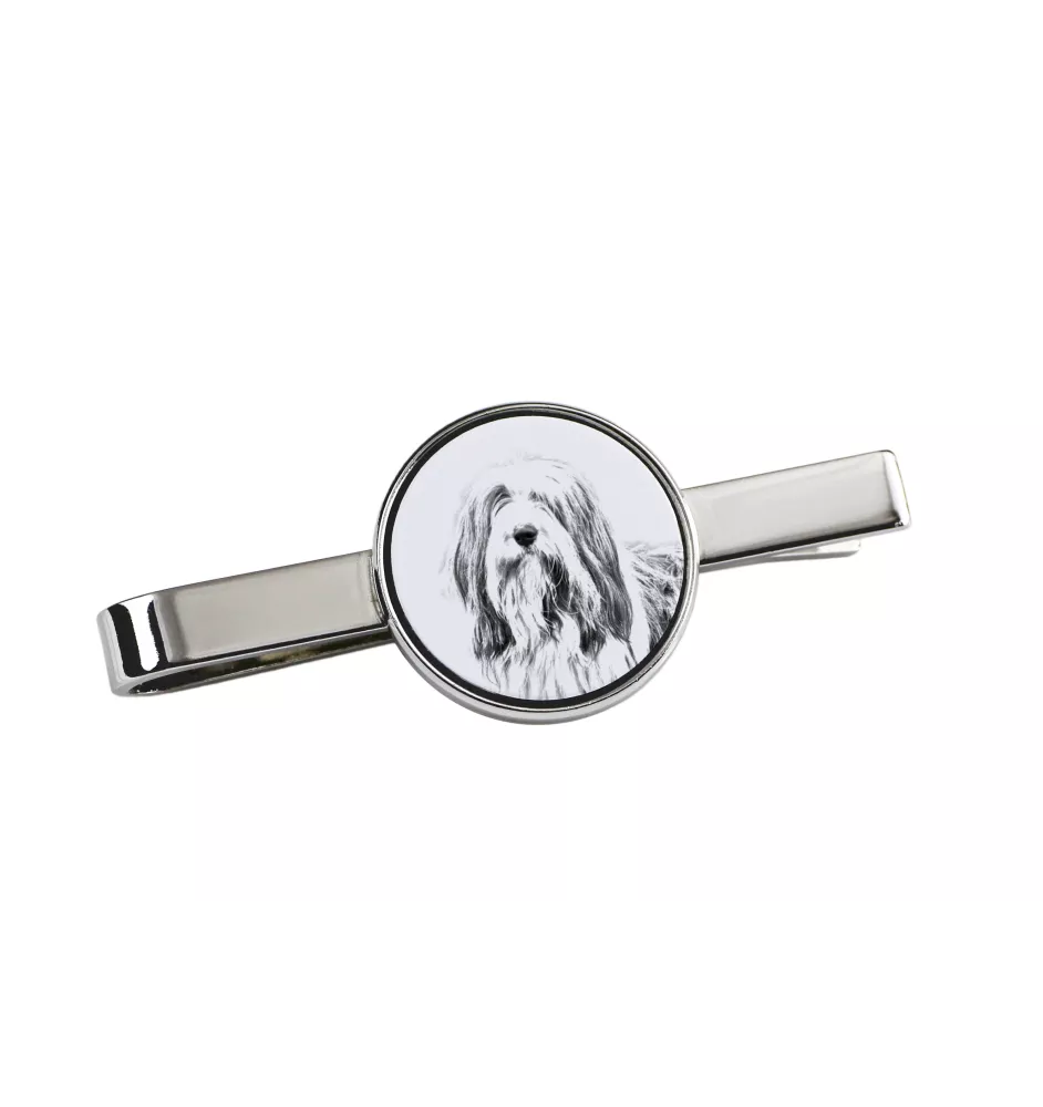 Bearded Collie - Krawattenklammer mit Hund, personalisierter Krawattenclip, einzigartiges Geschenk für Männer von der Marke Art-Dog
