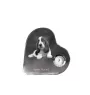Basset Hound - horloge en cristal avec une photo de chien, horloge de table en forme de cœur, horloge debout personnalisée de la marque Art-Dog