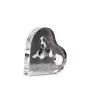 Basset Hound - horloge en cristal avec une photo de chien, horloge de table en forme de cœur, horloge debout personnalisée de la marque Art-Dog