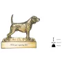 Beagle - Haustürschild mit Hund, Messingschild mit Namen, personalisiertes Türschild mit Markennamen Art-Dog