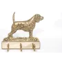Beagle - porte-clés avec chien, support en laiton pour accessoires pour chiens, élégante décoration pour le couloir de la marque Art-Dog