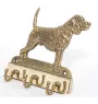 Beagle - porte-clés avec chien, support en laiton pour accessoires pour chiens, élégante décoration pour le couloir de la marque Art-Dog