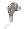 Beagle - broche avec pince, support pour numéro de départ, épingle argentée pour exposition de chiens de la marque Art-Dog