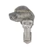 Beagle - brooch with a clip, holder for a start number, silver-plated dog show pin from the Art-Dog brand