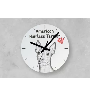 Bearded Collie - Wanduhr mit Hund, Regal Uhr mit Druck, personalisierte Hausdekoration von Art-Dog.