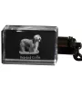Collie Barbu, Bearded collie, Parfois appelé colley barbu - Porte-clés en cristal avec photo de chien, porte-clés lumineux, cadeau unique de la marque Art-Dog