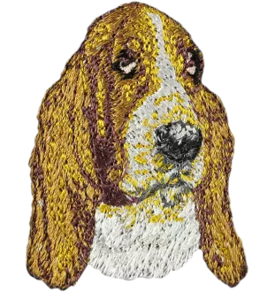 Basset Hound - écusson en forme de chien, patch brodé, décoration unique pour sac à dos de la marque Art-Dog