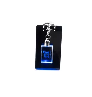 Collie Barbu, Bearded collie, Parfois appelé colley barbu - Porte-clés en cristal avec photo de chien, porte-clés lumineux, cadeau unique de la marque Art-Dog