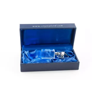 Bearded Collie - Schlüsselanhänger aus Kristall mit Hundefoto, beleuchteter Schlüsselanhänger, einzigartiges Geschenk der Marke Art-Dog