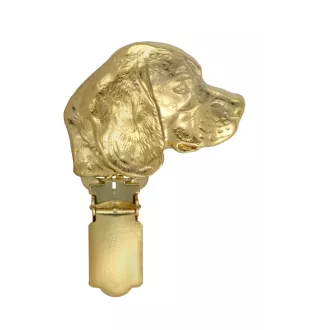 Beagle - broche avec pince, support doré pour numéro de départ, cadeau pour exposition de chiens de la marque Art-Dog