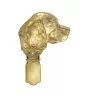 Beagle - brooch with a clip, gold-plated holder for a start number, a gift for a dog show by Art-Dog brand.