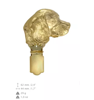 Beagle - broche avec pince, support doré pour numéro de départ, cadeau pour exposition de chiens de la marque Art-Dog