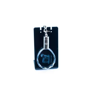 Bearded Collie, Highland Collie, Mountain Collie - pendant with a photo of a dog, crystal key ring in a gift box, a unique gift by Art-Dog