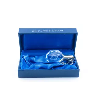 Collie Barbu, Bearded collie, Parfois appelé colley barbu - pendentif avec une photo de chien, porte-clés en cristal dans une boîte cadeau, un cadeau unique par Art-Dog