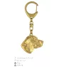 Beagle - keychain and necklace with a dog in a box, high-quality gold-plated product, Art-Dog brand