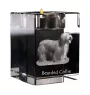 Bearded Collie, Highland Collie, Mountain Collie - Candle holder with dog photo, crystal tealight holder, personalised gift by Art-Dog brand