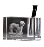 Collie Barbu, Bearded collie, Parfois appelé colley barbu - Porte-stylos, organiseur en cristal avec photo de chien, décoration de bureau unique par la marque Art-Dog