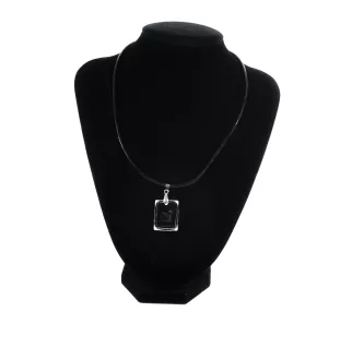 Bearded Collie, Highland Collie, Mountain Collie - Crystal dog pendant, photo necklace, unique jewellery by Art-Dog