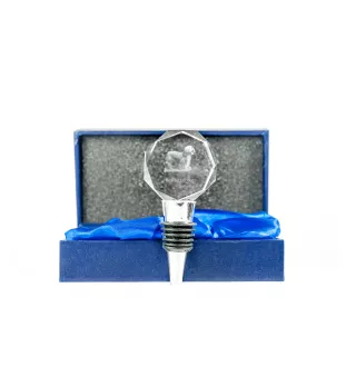 Bearded Collie, Highland Collie, Mountain Collie - Bottle stopper, crystal wine stopper with photo, personalised gift for bartender by Art-Dog brand