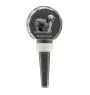 Bearded Collie, Highland Collie, Mountain Collie - Crystal bottle stopper, unique wine stopper with photo, personalised gift for sommelier by Art-Dog brand