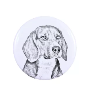 Beagle - magnet with a dog's pupil, exceptionally light, strong magnet, handmade product by the Art-Dog brand