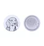 Beagle - pin with your dog, add your own photo, Art-Dog brand
