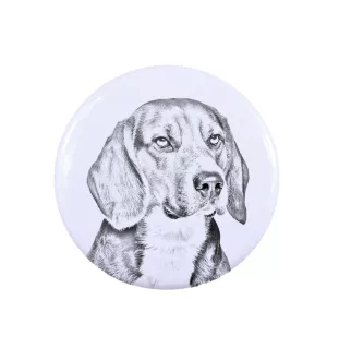 Beagle - badge avec votre chien, ajoutez votre propre photo, marque Art-Dog