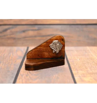 Basset Hound I - wooden candle holder with a dog, tealight holder, a memorial place for a dog by Art-Dog brand