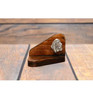 Basset Hound III - bougeoir en bois avec un chien, support pour bougie chauffe-plat, lieu de mémoire pour chien de la marque Art-Dog