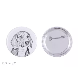 Beagle przypinka z psem duża Art-Dog
