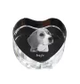 Beagle - une photo de chien dans un cristal, un cœur en cristal, un cadre photo exceptionnel de la marque Art-Dog