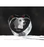 Beagle - a photo of a dog in crystal, crystal heart, unique photo frame from the Art-Dog brand