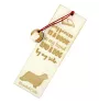 Bearded Collie, Highland Collie, Mountain Collie - dog bookmark, personalized bookmark, dog gadget for Art-Dog brand readers