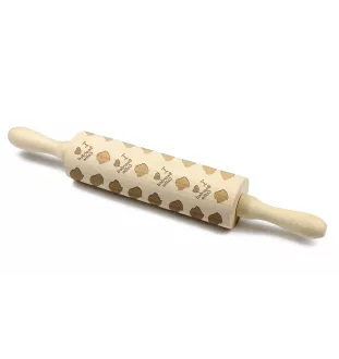 Collie Barbu, Bearded collie, Parfois appelé colley barbu - rouleau à motifs de chien, rouleau à pâtisserie et céramique, cadeau pour le pâtissier de la marque Art-Dog