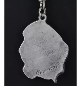 Basset Hound III - un collier avec un chien, un pendentif de chien sur une chaîne en argent, un bijou unique de la marque Art-Dog