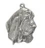 Basset Hound III - un collier avec un chien, un pendentif de chien sur une chaîne en argent, un bijou unique de la marque Art-Dog